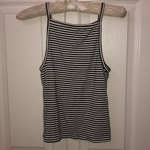 Black and white stripped tank top
